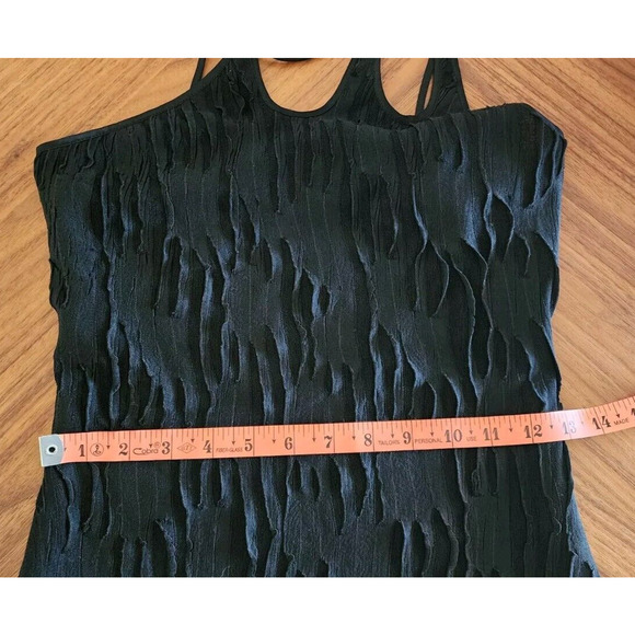 Nana Jacqueline Franca LBD Stretch Mini Dress Rhinestone On Strap Large NWT $368 - Picture 14 of 16